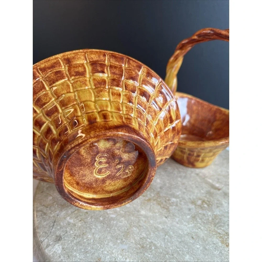 Pair Of 1970's Handpainted 6